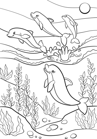 Animales marinos4 - Coloreados de animales - Coloriages - 10doigts.fr