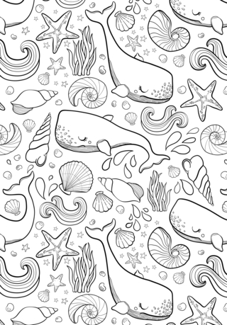 Animales marinos5 - Coloreados de animales - Coloriages - 10doigts.fr