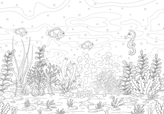 Animales-marinos6 - Coloreados de animales - Coloriages - 10doigts.fr