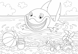Animales marinos7 - Coloreados de animales - Coloriages - 10doigts.fr