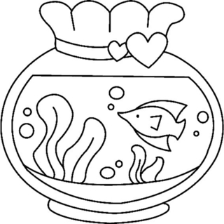 Acuario n01 - Coloreados de animales - Coloriages - 10doigts.fr