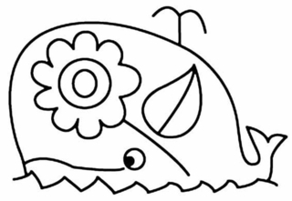 Ballena 02 - Coloreados de animales - Coloriages - 10doigts.fr
