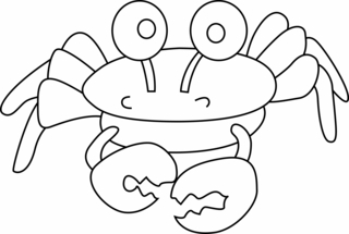 Cangrejo 01 - Coloreados de animales - Coloriages - 10doigts.fr