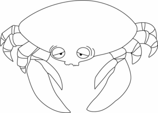 Cangrejo 05 - Coloreados de animales - Coloriages - 10doigts.fr