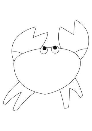 Cangrejo 06 - Coloreados de animales - Coloriages - 10doigts.fr