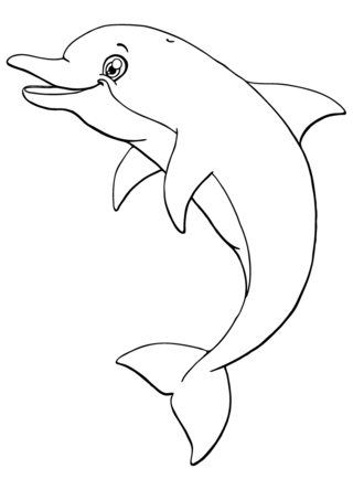 Delfín 09 - Coloreados de animales - Coloriages - 10doigts.fr