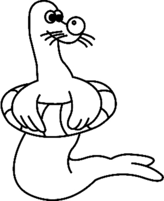 Otaría 01 - Coloreados de animales - Coloriages - 10doigts.fr