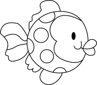 Pez 01 - Coloreados de animales - Coloriages - 10doigts.fr