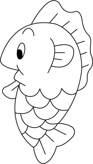 Pez 05 - Coloreados de animales - Coloriages - 10doigts.fr