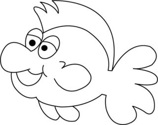 Pez 10 - Coloreados de animales - Coloriages - 10doigts.fr