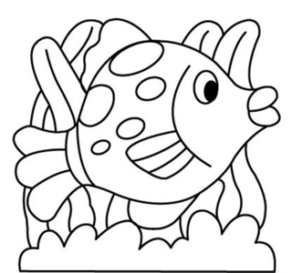 Pez 13 - Coloreados de animales - Coloriages - 10doigts.fr