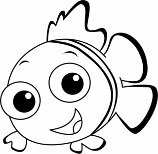 Pez 15 - Coloreados de animales - Coloriages - 10doigts.fr