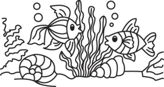Pez 17 - Coloreados de animales - Coloriages - 10doigts.fr