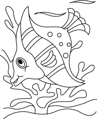 Pez 18 - Coloreados de animales - Coloriages - 10doigts.fr