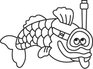 Pez 19 - Coloreados de animales - Coloriages - 10doigts.fr