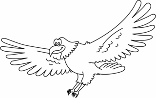 Águila 01 - Coloreados de animales - Coloriages - 10doigts.fr