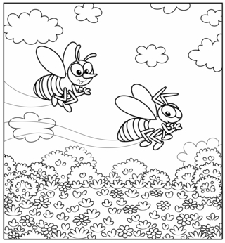 Animales-voladores12 - Coloreados de animales - Coloriages - 10doigts.fr