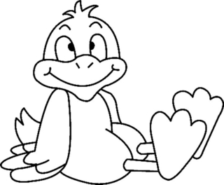 Pato 02 - Coloreados de animales - Coloriages - 10doigts.fr