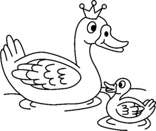 Pato 03 - Coloreados de animales - Coloriages - 10doigts.fr