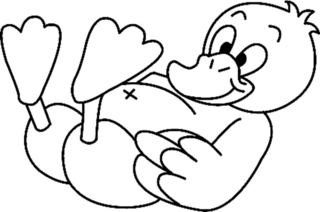 Pato 11 - Coloreados de animales - Coloriages - 10doigts.fr