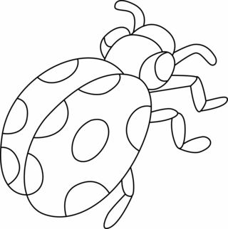 Mariquita 02 - Coloreados de animales - Coloriages - 10doigts.fr