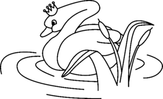 Cisne 03 - Coloreados de animales - Coloriages - 10doigts.fr
