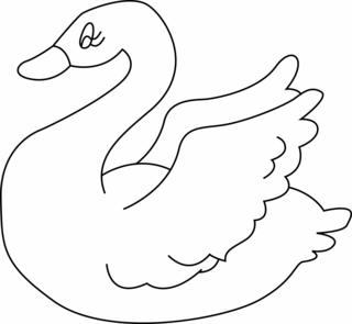Cisne 04 - Coloreados de animales - Coloriages - 10doigts.fr