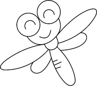 Libélula 01 - Coloreados de animales - Coloriages - 10doigts.fr