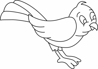 Pájaro 01 - Coloreados de animales - Coloriages - 10doigts.fr