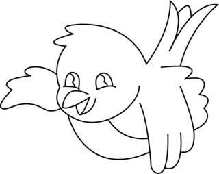 Pájaro 05 - Coloreados de animales - Coloriages - 10doigts.fr