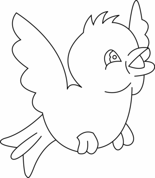 Pájaro 06 - Coloreados de animales - Coloriages - 10doigts.fr