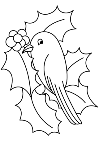 Pájaro 08 - Coloreados de animales - Coloriages - 10doigts.fr