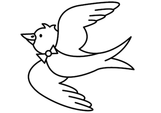 Pájaro 09 - Coloreados de animales - Coloriages - 10doigts.fr