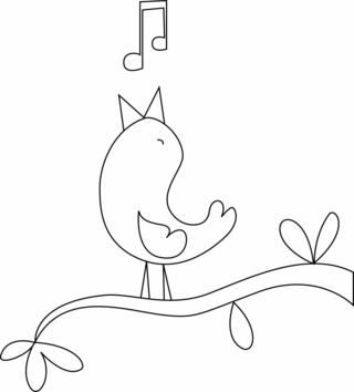Pájaro 15 - Coloreados de animales - Coloriages - 10doigts.fr