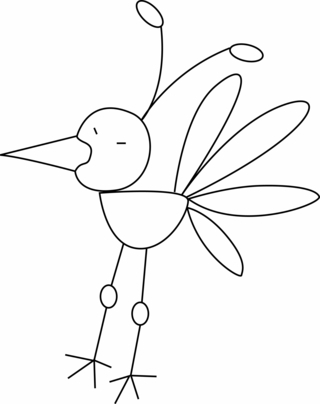 Pájaro 17 - Coloreados de animales - Coloriages - 10doigts.fr