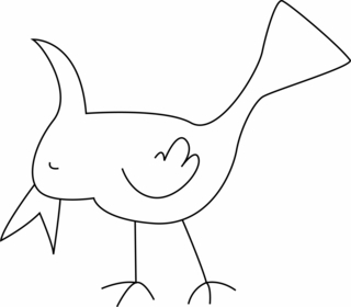 Pájaro 19 - Coloreados de animales - Coloriages - 10doigts.fr