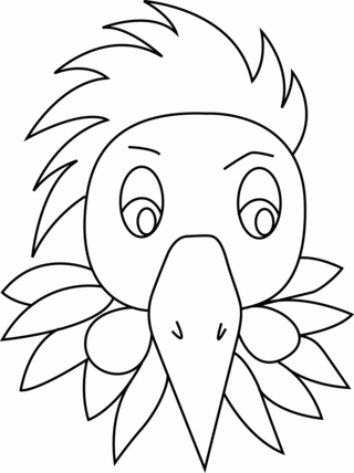 Pájaro 20 - Coloreados de animales - Coloriages - 10doigts.fr