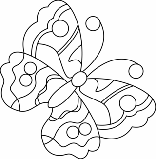 Mariposa 01 - Coloreados de animales - Coloriages - 10doigts.fr