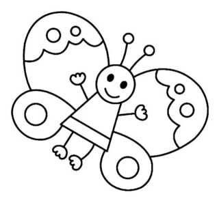 Mariposa 05 - Coloreados de animales - Coloriages - 10doigts.fr