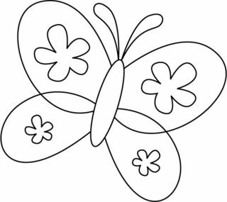 Mariposa 09 - Coloreados de animales - Coloriages - 10doigts.fr