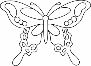 Mariposa 14 - Coloreados de animales - Coloriages - 10doigts.fr