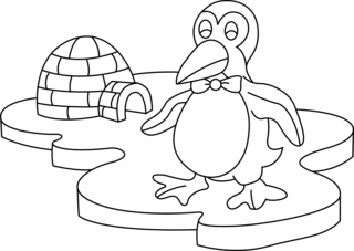 Pingüino 01 - Coloreados de animales - Coloriages - 10doigts.fr