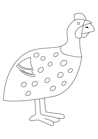Pintada 01 - Coloreados de animales - Coloriages - 10doigts.fr