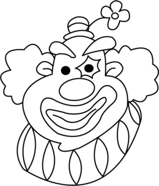 Payaso 09 - Coloreables de circo - Coloreables - 10doigts.com