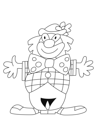 Payaso 21 - Coloreables de circo - Coloreables - 10doigts.com