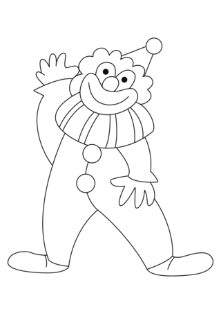 Payaso 23 - Coloreables de circo - Coloreables - 10doigts.com