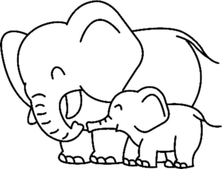 Elefante 04 - Coloreables de circo - Coloreables - 10doigts.com