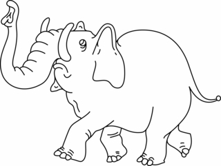 Elefante 13 - Coloreables de circo - Coloreables - 10doigts.com