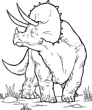 Dinosaurs11 - Dinosaur Coloring Pages - Coloring book - 10doigts.com