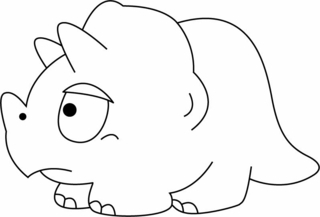 Dinosaur 03 - Dinosaur Coloring Pages - Coloring book - 10doigts.com